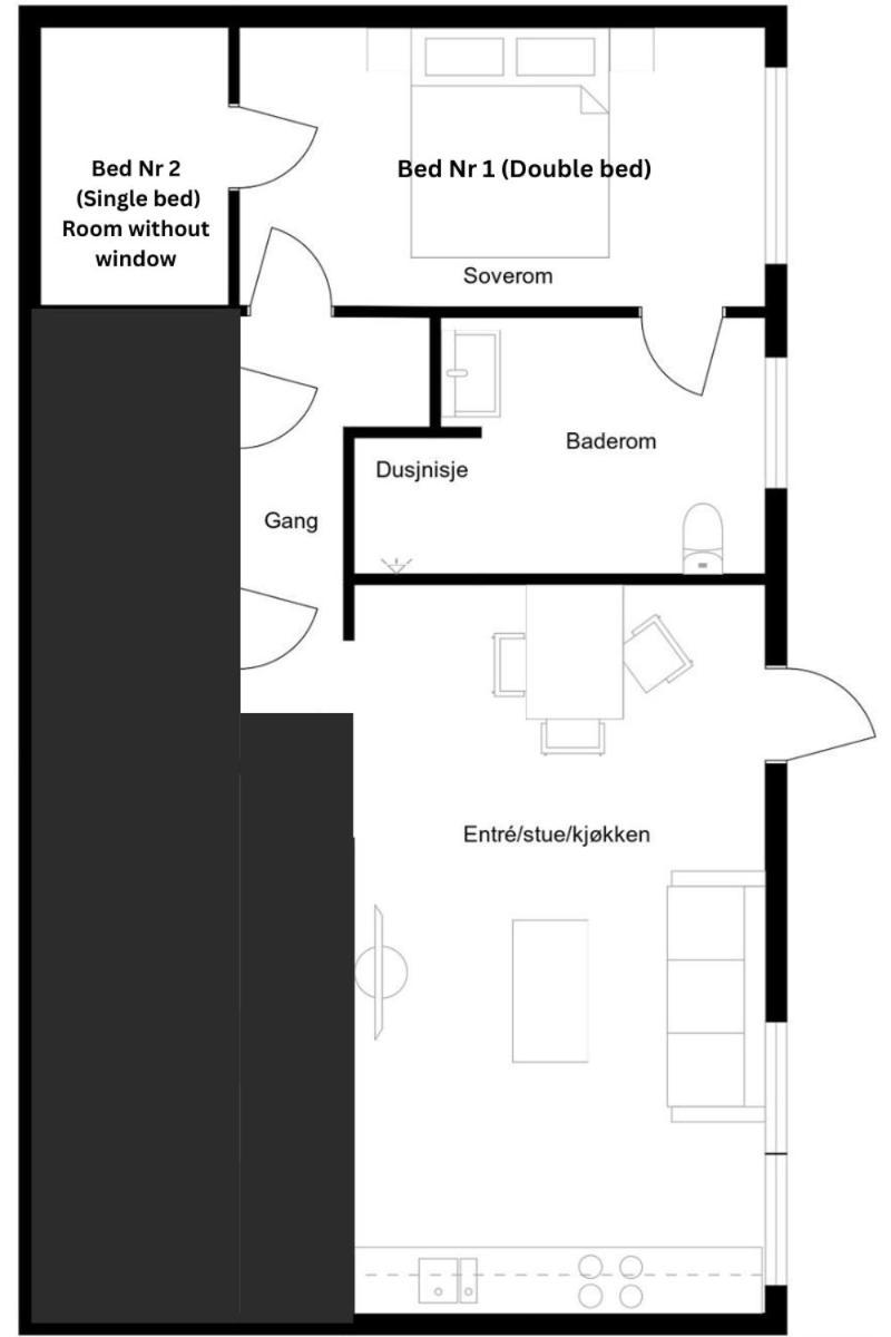 Apartment In Lillestrom With Free Parking And Great View, Sleep 3 People Bagian luar foto